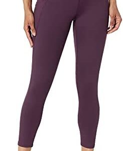 Core 10 Women's All Day Comfort High-Waist Side-Pocket 7/8 Crop Yoga Legging
