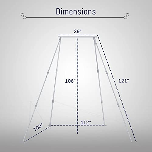 FEBTECH- Freestanding Yoga Stand - Support up to 550 LBs- Perfect Stand for Hooks, Hammocks, Silk, Lyra, Punching Bag - Image 2