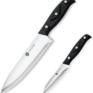 Chef Knife - Kitchen Knives, 8 inch Chef's Knife, 4 inch Paring Knife, High Carbon Stainless Steel with Ergonomic Handle