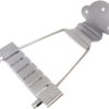 6 String Trapeze Tailpiece for Jazz Archtop Electric Guitar Replacement (Chrome Short) - Image 2