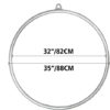 ZEZYXUFM 34" Aerial Hoop Equipment Single Tab Yoga Ring Dancing Circus Home Gym - Image 2