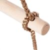 AIPINQI Climbing Rope Ladder for Kids, Wooden Swing Seat, Wooden Trapeze Bar with Rings, Wooden Swing Set for Tree Outside Backyard - Image 4