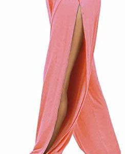 fitglam Women's High Slit Harem Yoga Pants Loose Fit Lounge Beach Pants