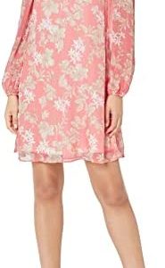 Tommy Hilfiger Women's Floral Long Sleeve Trapeze Dress