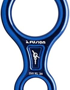 Fusion Climb Aluminum Figure 8 Descender Blue Heavy Duty