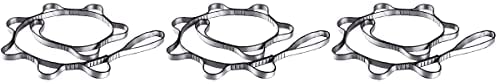 PRETYZOOM 3 pcs Aerial Yoga Flat Belt Anti- Gravity Rope Stretching Strap with Loops for Physical Therapy Yoga Exercise (Silver) - Image 5