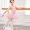 Zaclotre Kid Girls Ruffle Sleeve Ballet Skirted Leotard Shiny Dance Tutu Dresses - Image 6