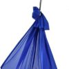 BuyWeek Yoga Hammock, 25KN Nylon Yoga Swings Elastic Yoga Hammock Aerial with Daisy Chains O Ring for Outdoor(Blue) - Image 7