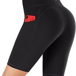 Ewedoos Biker Shorts for Women High Waist Yoga Shorts for Women with Pockets Athletic Shorts for Women Running Gym Short