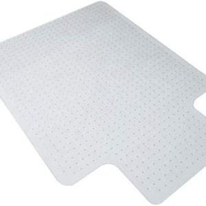OFM Office Chair Mat for Carpet – Computer Desk Chair Mat for Carpeted Floors – Easy Glide Rolling Plastic Floor Mat for Office Chair on Carpet for Work, Home, Gaming with Extended Lip (36” x 48”)