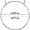 ZEZYXUFM 36" Lyra Hoop Aerial Equipment Sets 2.9FT Double Point Yoga Ring Dancing Circus - Image 3