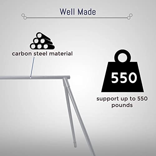 FEBTECH- Freestanding Yoga Stand - Support up to 550 LBs- Perfect Stand for Hooks, Hammocks, Silk, Lyra, Punching Bag - Image 3