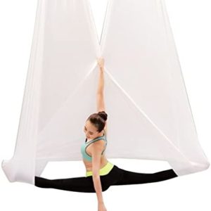 SYN-GUGAI Yoga Swing ，Home Yoga Hammock 5 M Long 2.8 M Wide Hammock Fitness Swinging for Inversion Exercise Pilates Gymnastics (Size : 7M)
