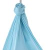 Yoga Hammock Durable Elastic 25KN Aerial Yoga Hammock with Daisy Chains O Ring for Body Aerial Yoga Inversions, Flexibility, Core Strength(Light blue) - Image 2