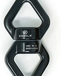 Harkla Swing Swivel (30 kN, 6,744 lbs Rated Breaking Point) - Rotational Device for Swing or Aerial Rig - Frictionless 360 Degree Eye to Eye Swivel