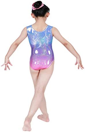 Gymnastics Leotards for Girls One-piece Sparkle Colorful Rainbow Dancing Athletic Leotards 2-11Years - Image 4
