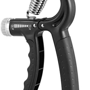 Adjustable Grip Strength Trainer, Strength Exerciser for Finger Hand Wrist and Forearm, hand gripper for therapy，Suitable for Home Gym Athlete Training and Rehabilitation Training