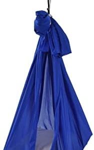 SALUTUY Yoga Sling, Aerial Yoga Swing Set Breathable Elastic Durable 25KN/5620 Lbf Easy to Set Up Aerial Yoga Hammock Kit Comfortable for Body Firming Aerial Yoga(Sapphire)