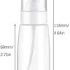 Spray Water Bottle Hair Mister, Fine Mist Stylist Sprayers 360 Empty Small Misting Spritzer, Perfume Atomizer with Pump Clear Containers (2PCS/2oz) - Image 2
