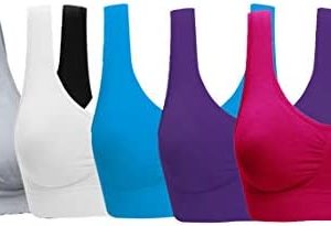 Women's Comfort Workout Sports Bra Low-Impact Activity Sleep Bras