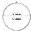 ZEZYXUFM 36" Lyra Hoop Aerial Equipment Sets Single Tab Yoga Ring Dancing Circus Training - Image 2