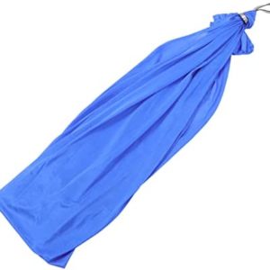 Aerial Yoga Hammock Ceiling Mount: Yoga Swing Elastic Stretch Nylon Swing with Strap Carabiners for Antigravity Yoga Indoor Pilates Inversion Exercises for Kids Blue