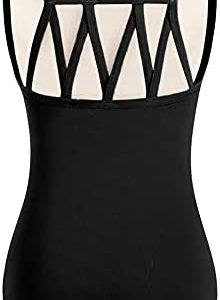 DANSHOW Girls’ M Straps Leotards for Dance Ballet Kids Tank Sleeveless Gymnastics activewear