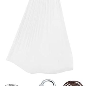 RXIRUCGD Aerial Silks Swing Seat for Kids, Nylon Stretch Hammmock Indoor, L-59'' W-110'' Aerial Yoga Stuff for Girls Exercise