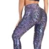 DOP DOVPOD Women's High Waisted Yoga Pants with Pockets Pattern Workout Sports Runnning Athletic Leggings - Image 6