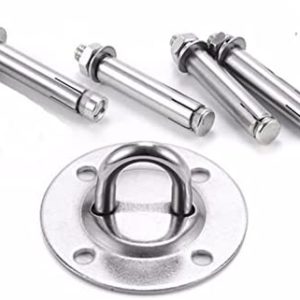 QueenLine Full Set 6 Handles Anti-Gravity Aerial Yoga Hammock Flying Swing Trapeze Yoga Inversion Exercises Device Home Gym Hanging Belt Steel Hanging Plate