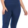 Women Workout Sets 2 Pieces Suits High Waisted Yoga Leggings with Aerial Yoga Swing Set with Ceiling Mount (Blue, XXXXL) - Image 2
