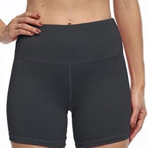 High Waist Tummy Control Workout Biker Running Yoga Shorts with Pockets for Women