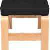 MengK Wooden Yoga Inversion Stool Black - Image 4
