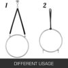 ZEZYXUFM 36" Lyra Hoop Aerial Equipment Sets 2.9FT Double Point Yoga Ring Dancing Circus - Image 4