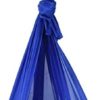 BuyWeek Yoga Hammock, 25KN Nylon Yoga Swings Elastic Yoga Hammock Aerial with Daisy Chains O Ring for Outdoor(Blue) - Image 2