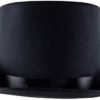 Black Top Hat Satin Costume Magician Fancy Style Party Accessory - Image 3