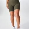 YEOREO Shorts for Women Seamless Scrunch 7.5" Short Gym Active Workout Biker Shorts - Image 4