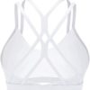 RUNNING GIRL Strappy Sports Bra for Women Sexy Crisscross Back Light Support Yoga Bra with Removable Cups - Image 5