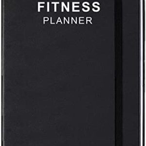 Fitness Planner - Workout Planner for Woman and Man, Fitness Planner for Women & Men - A5 Hardcover Workout Journal/Planner to Track Weight Loss, GYM, Bodybuilding Progress - Daily Health & Wellness Tracker，Black