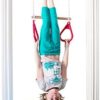 DreamGYM Doorway Swing for Kids Indoor - Trapeze Bar and Red Gymnastic Rings Combo - Image 6