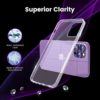 Starlesk Designed for iPhone 14 Pro Max Case Clear - Shockproof Protection with PC Back & TPU Bumpers - MagSafe Compatible - Non-Yellowing & Non-Slip Case iPhone 14 Pro Max - Image 8