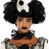 Leg Avenue Women's 3 Pc Pierrot Clown Costume with Dress, Neck Piece, Hat - Image 4