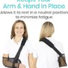 Vive Mesh Shoulder Sling - Arm Brace For Torn Rotator Cuff Injury - Right/Left Support For Men and Women - Adjustable Immobilizer For Shower - Stabilizer For Elbow, Wrist, Thumb Injuries, Dislocation - Image 8
