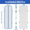 Dwzdd Air Track Tumbling Mat 10ft/13ft Blow up Gymnastic Mats with Electric Inflatable Pump, Repair Kit, Bag for Home/Training/Yoga/Water - Image 2