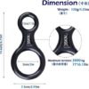 TRIWONDER 35KN 50KN Aluminum Climb Figure 8 Descender Rigging Plate Rappel Gear Rock Climbing Rescue Belay Device Downhill Equipment Heavy Duty - Image 2