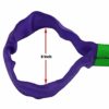 YUZENET 2"x 8' Lifting Sling Straps Polyester Heavy Duty Web Slings 4400 Lbs Vertical, 3520 Lbs Choker, 8800 Lbs Basket (Green/Purple) - Image 5