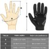 Kemimoto Full Finger Cycling Gloves for Men/Women, Touchscreen Mountain Bike Gloves with Anti-Slip Shock-Absorbing Gel Pad, Breathable Workout Gloves for Gym Training, Mountain Bike,Exercising - Image 6