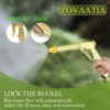 ZOVAATIA Garden Hose Nozzle 100% Heavy Duty Metal, Metal Nozzle & body Non-slip Ergonomic Grip, 4 Watering Patterns, High Pressure Metal Spray Gun for Watering Plants, Car Wash and Showering Dog - Image 4