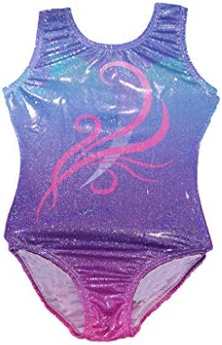 Gymnastics Leotards for Girls One-piece Sparkle Colorful Rainbow Dancing Athletic Leotards 2-11Years - Image 5