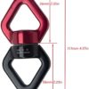 Autoly 30KN Rotating Equipment Suspension Accessory Set, Safety Hook for Tree Swing, Hanging Hammock, Suitable for Aerial Silk, Aerial Yoga, Indoor and Outdoor Rock Climbing, etc. - Image 3